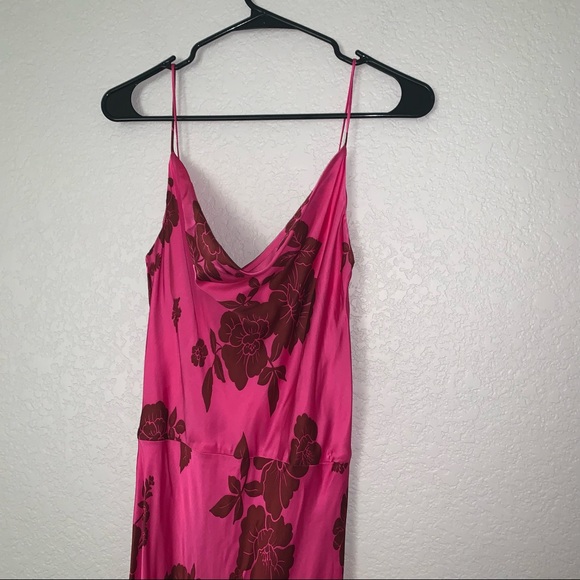 Zara NEW NWT Lingerie Style Floral Print Dress Small Medium 8316/384 - Picture 7 of 11